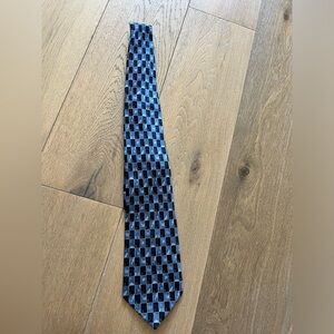 Blue Patterned Tie